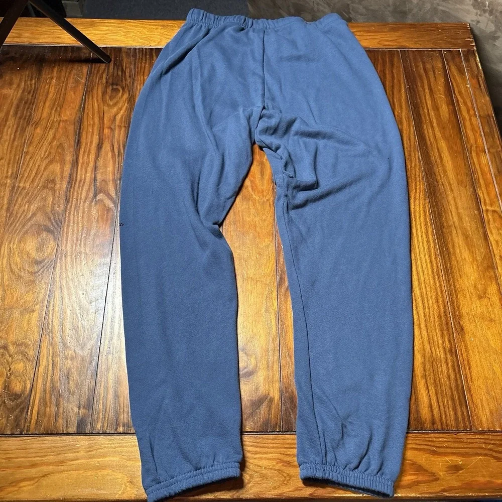 Lauren Moshi Alana Rhinestone Butterflies Sweatpants Blue Crystal Gem XS A1253